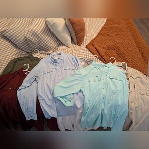 8 Poncho Shirts Minimally Worn EUC. Read Description For Sizing And Colors